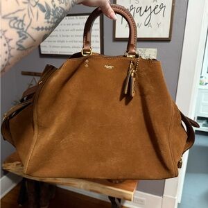 Coach Rogue 40 in Warm Brown Suede